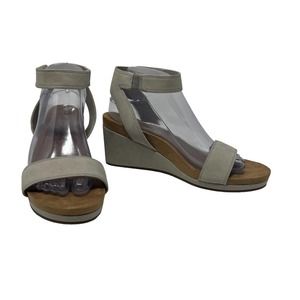 NWOT‎ Lucky Brand Women's Kanoa Wedge Sandals Leather Size 8.5